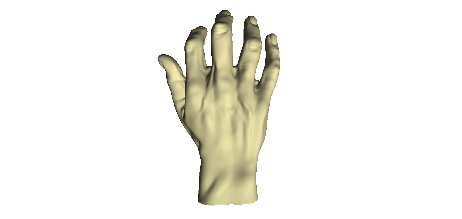 Male Hand 3D print model_6