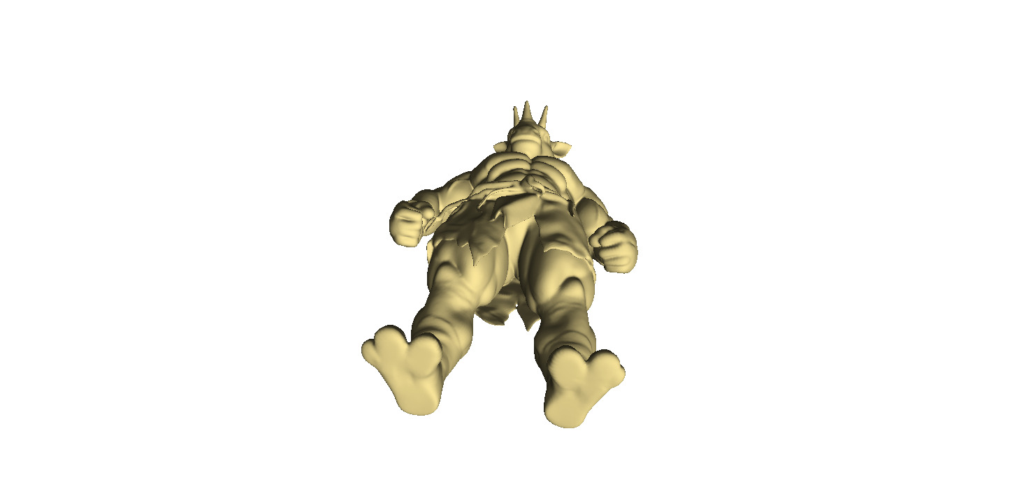Humanoid animal warrior 3D print model_6