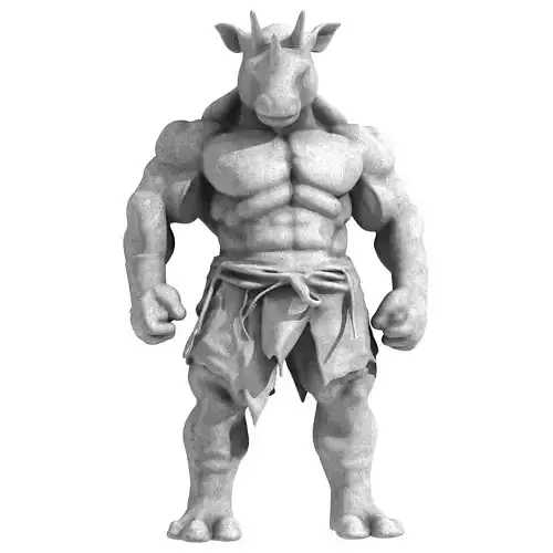 Humanoid animal warrior