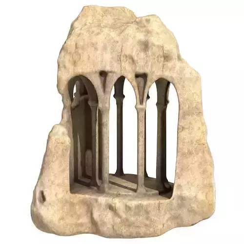 Columns and Pillars Carved Into Stone 3D print model
