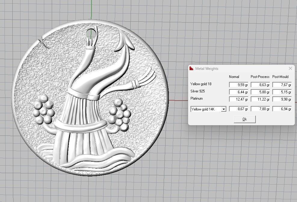 Zodiaque medal  Aquarius 3D print model_7