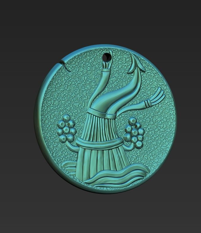 Zodiaque medals 3D Model Collection_3