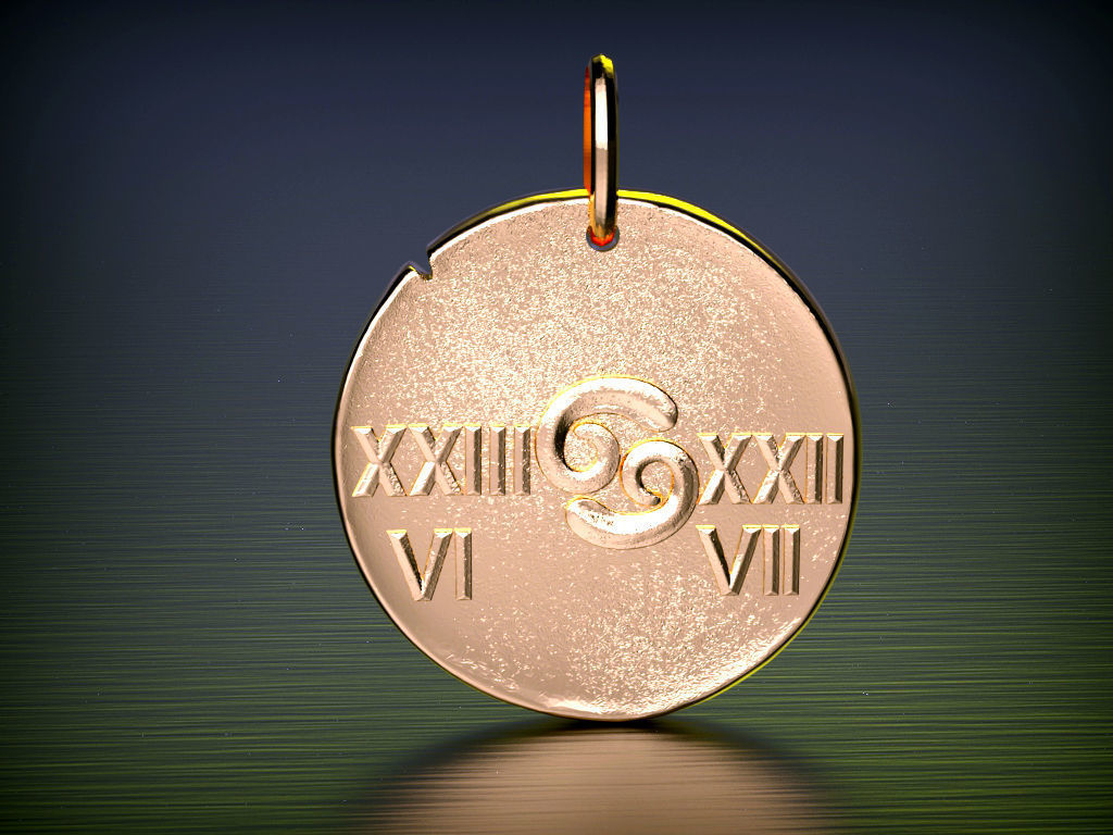 Zodiaque medals 3D Model Collection_9
