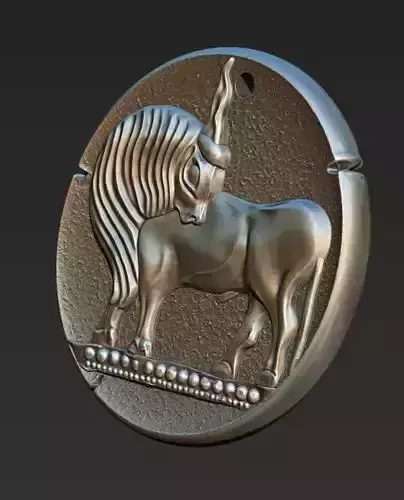 Zodiaque medals 3D Model Collection