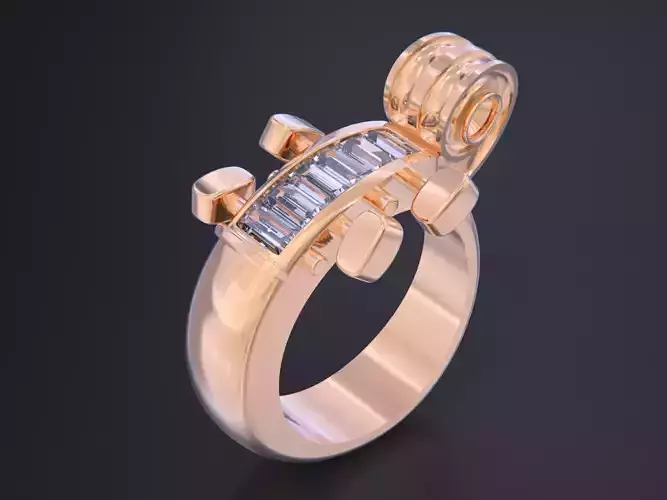 Cello Ring 3D print model