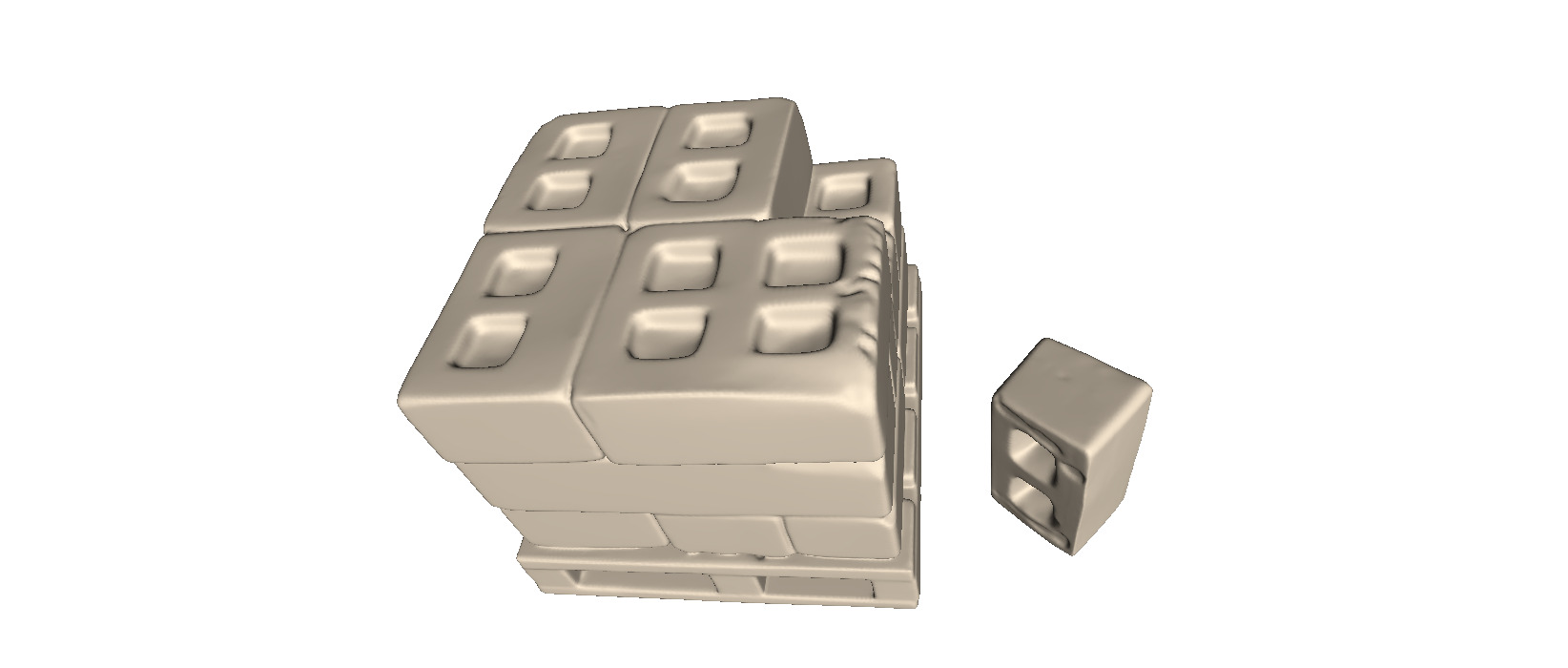 Pallet with concrete blocks 3D print model_6