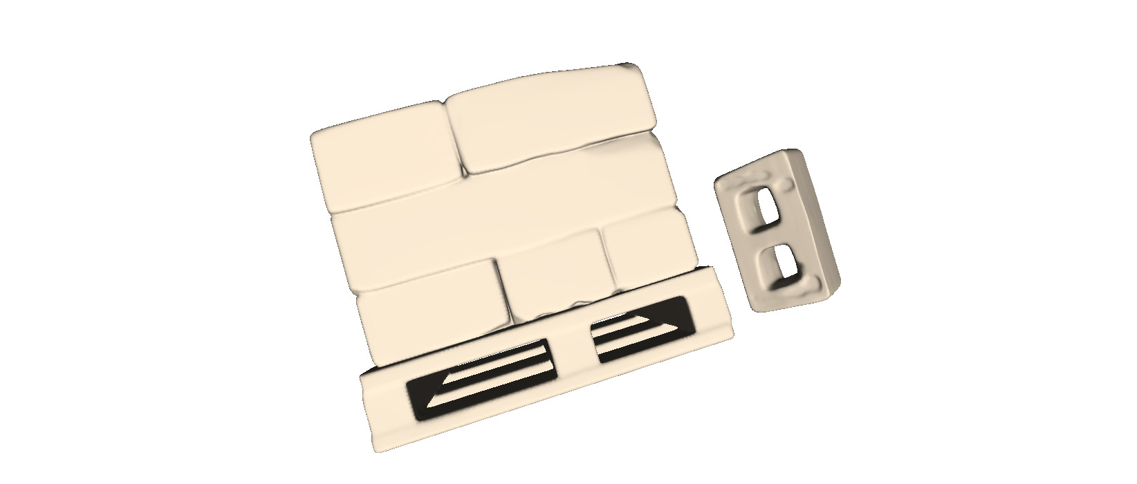 Pallet with concrete blocks 3D print model_4