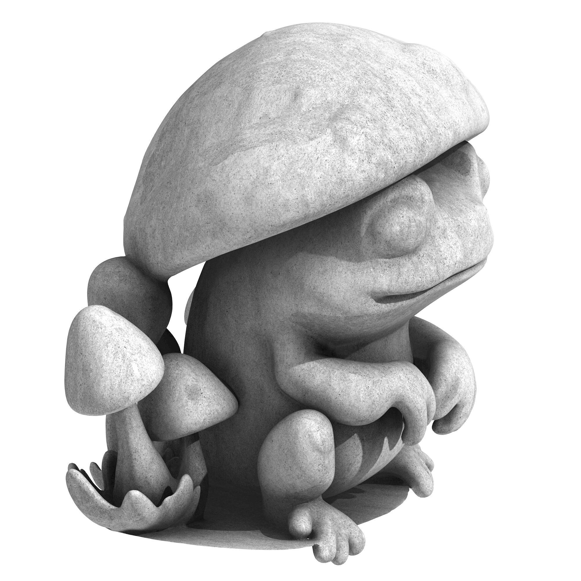Mushroom Frog 3D print model_2