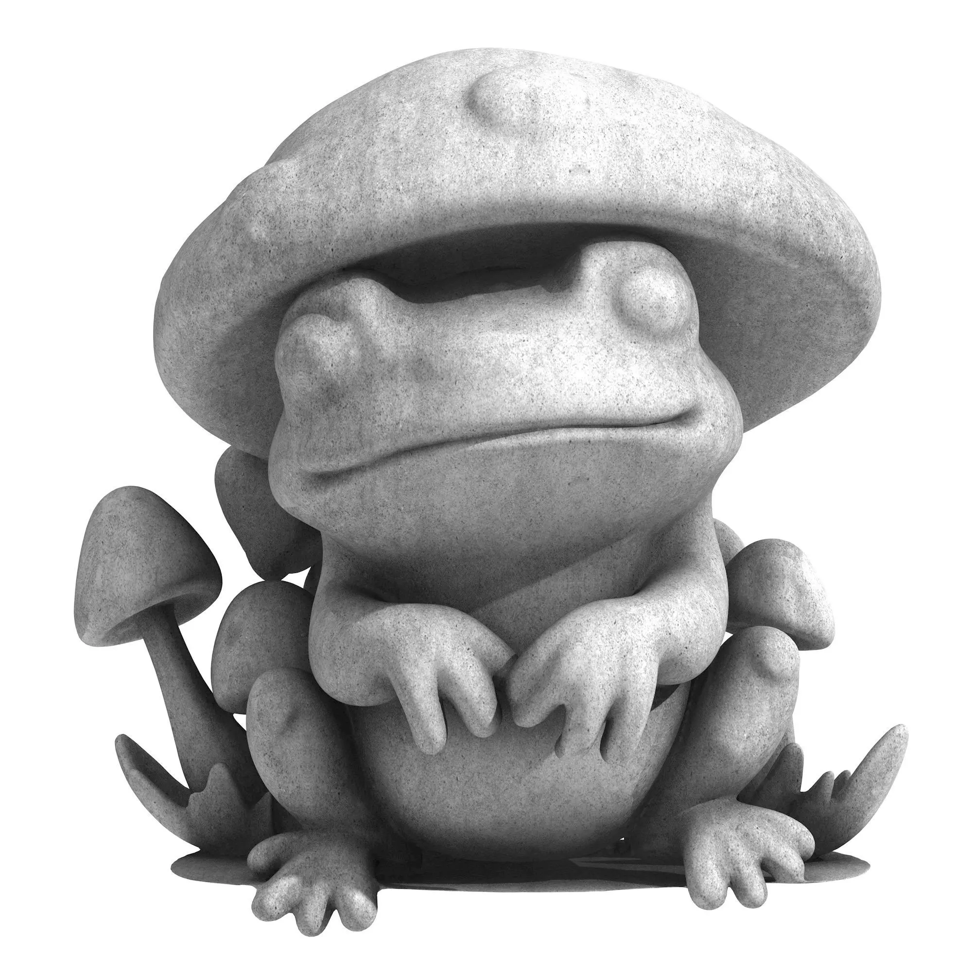 Mushroom Frog 3D print model_0