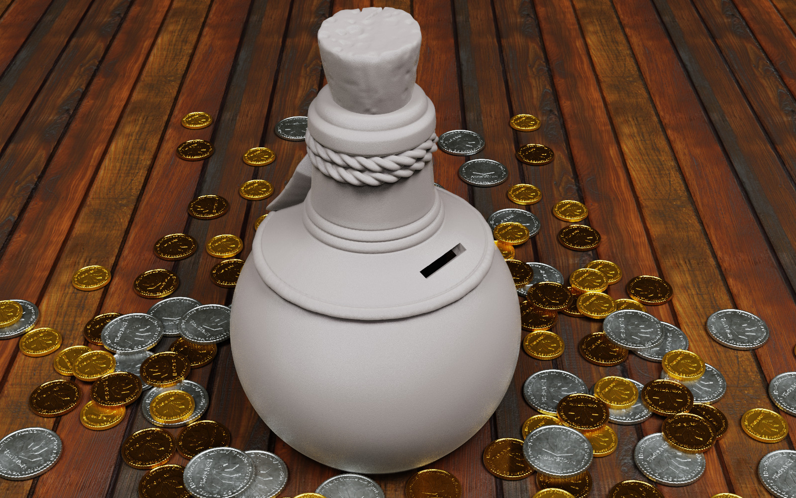 Potion 1 money box 3D print model_1