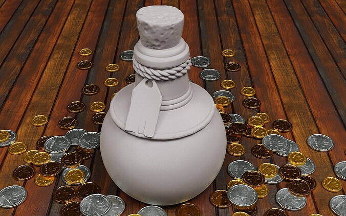 Potion 1 money box 3D print model