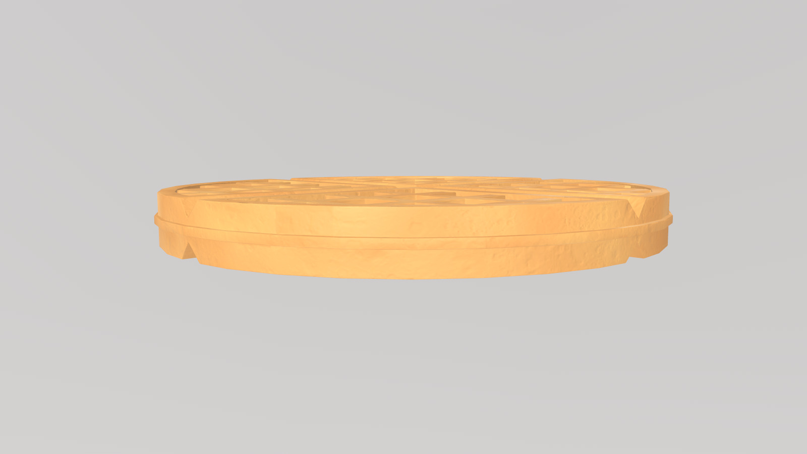 Stylized Low-Poly Waffle Low-poly 3D model_6