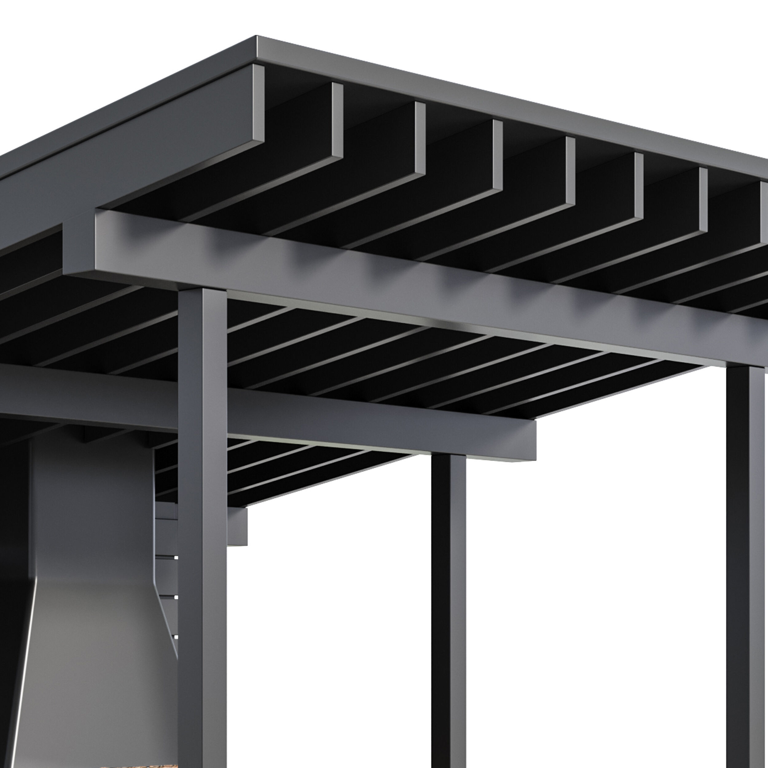 Modern Outdoor Kitchen 04 3D model_12