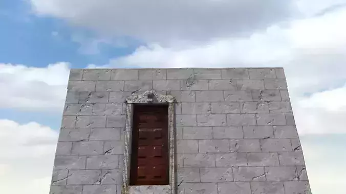 Old High-Quality 3D Colonial House