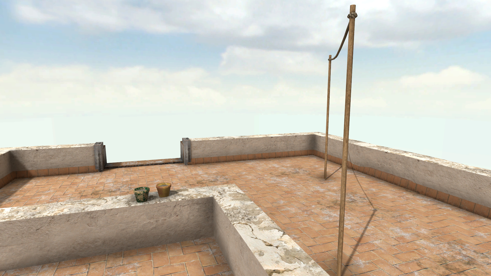 Old High-Quality 3D Colonial House Low-poly 3D model_2