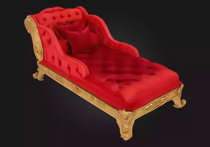 Baroque Elegance Chaise Longue  Opulence Meets Comfort