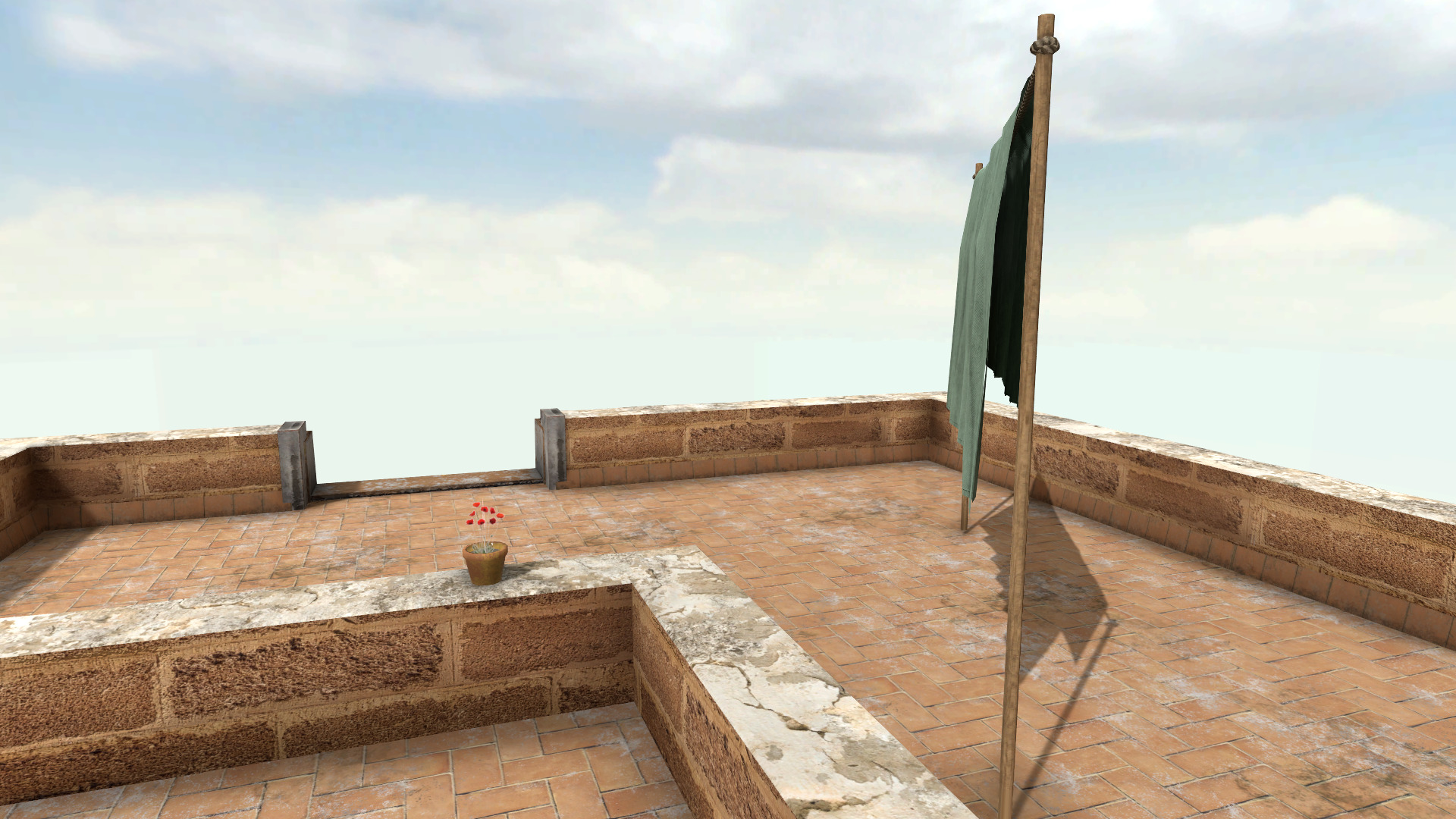 Old High-Quality 3D Colonial House Low-poly 3D model_4