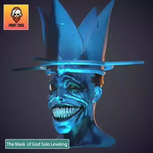 THE STATUE OF GOD FULLMASK  SOLO LEVELING Stl file