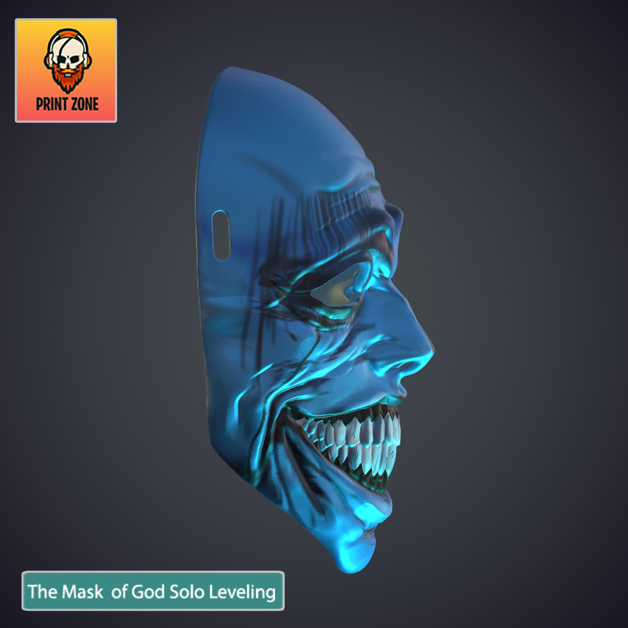 THE STATUE OF GOD FULLMASK  SOLO LEVELING Stl file 3D print model_3