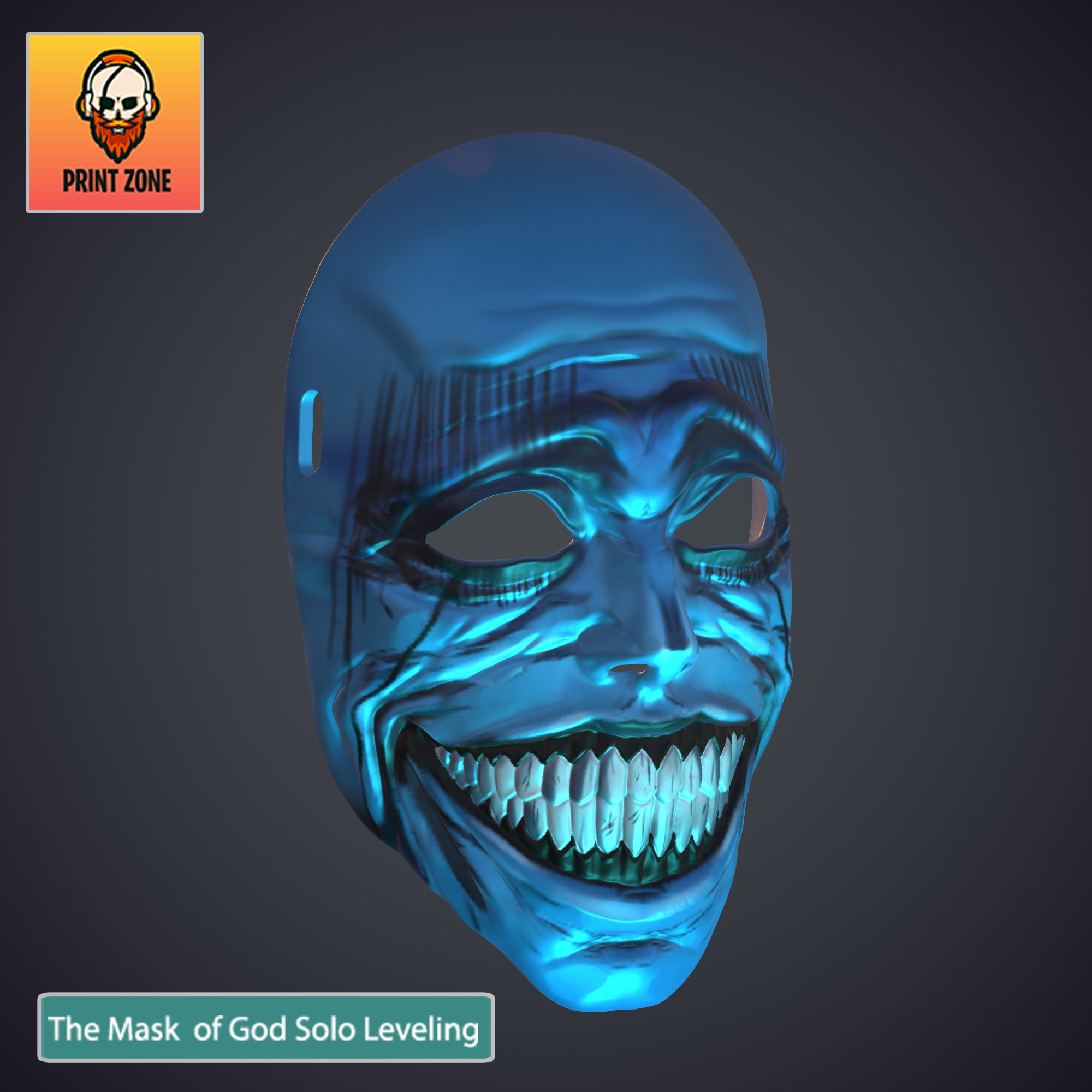 THE STATUE OF GOD FULLMASK  SOLO LEVELING Stl file 3D print model_4