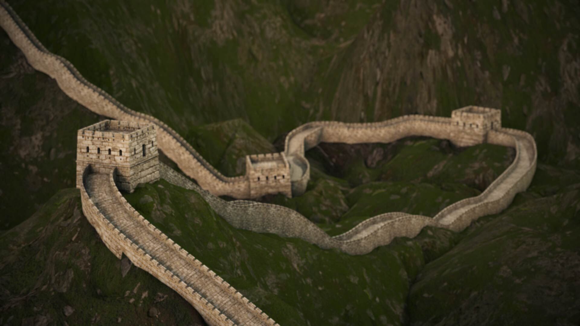 Great Wall of China 3D model_3