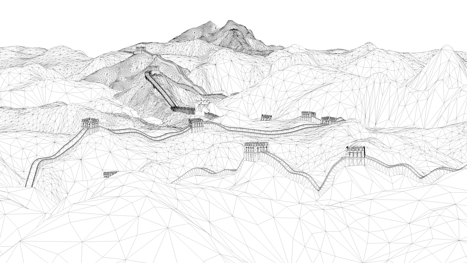 Great Wall of China 3D model_8