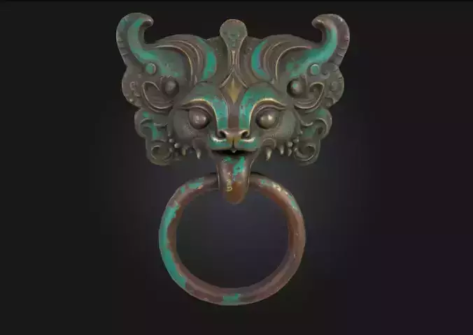 keychain Guardian of Ancient Portals 3D print model