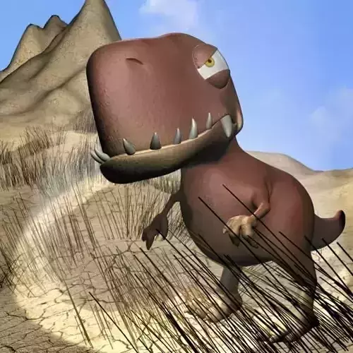 Cartoon T-Rex Rigged