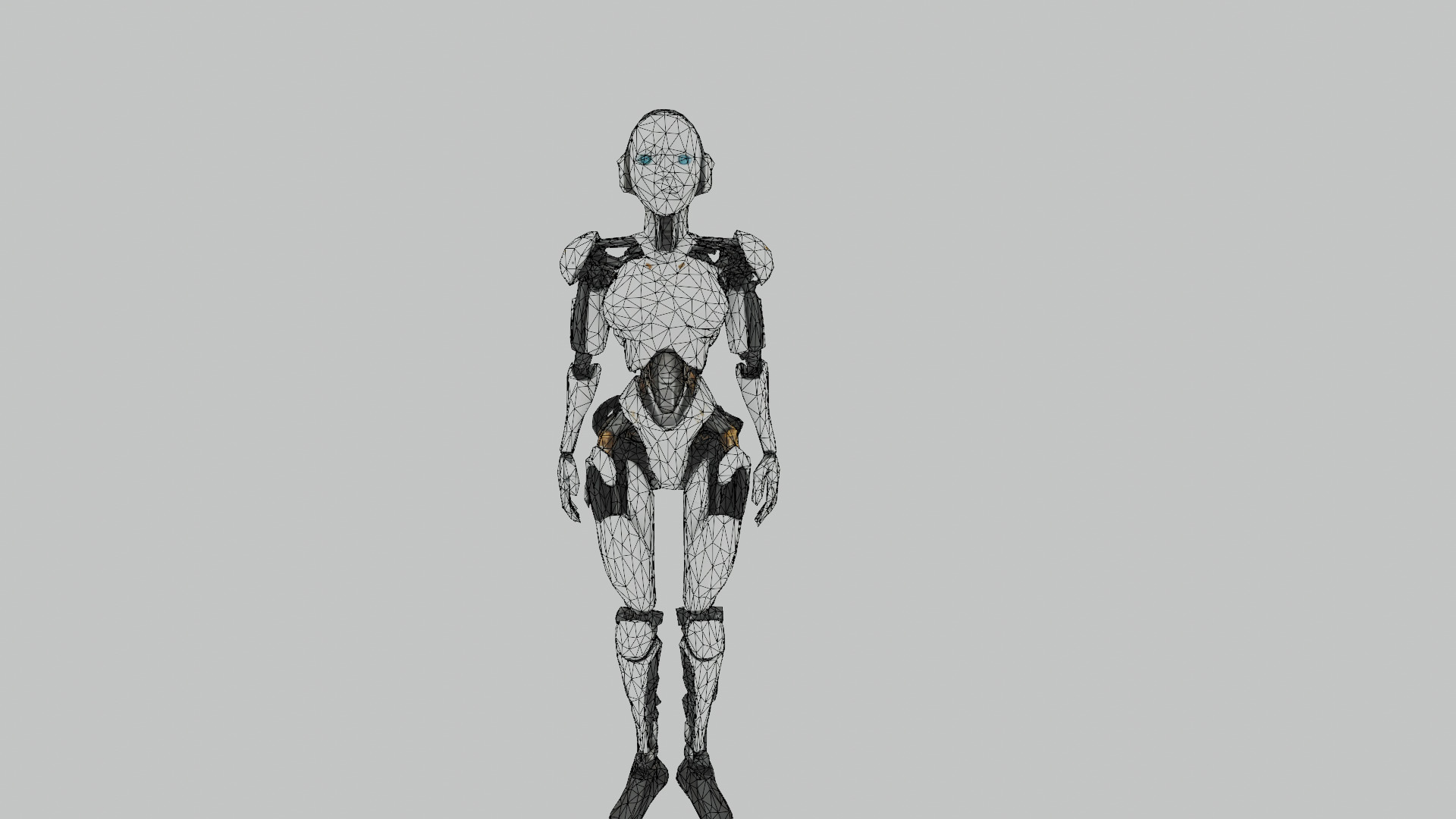 cyber woman 3D model_4