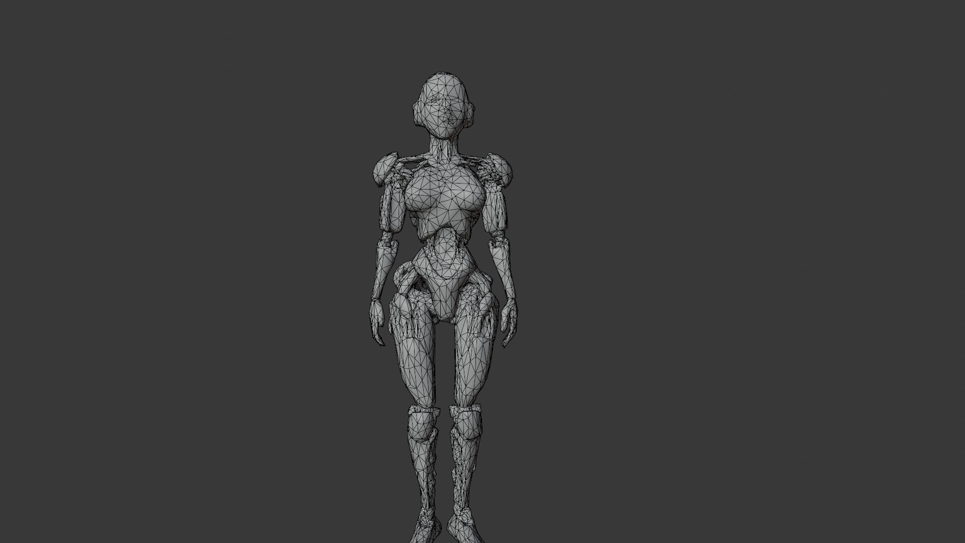 cyber woman 3D model_2