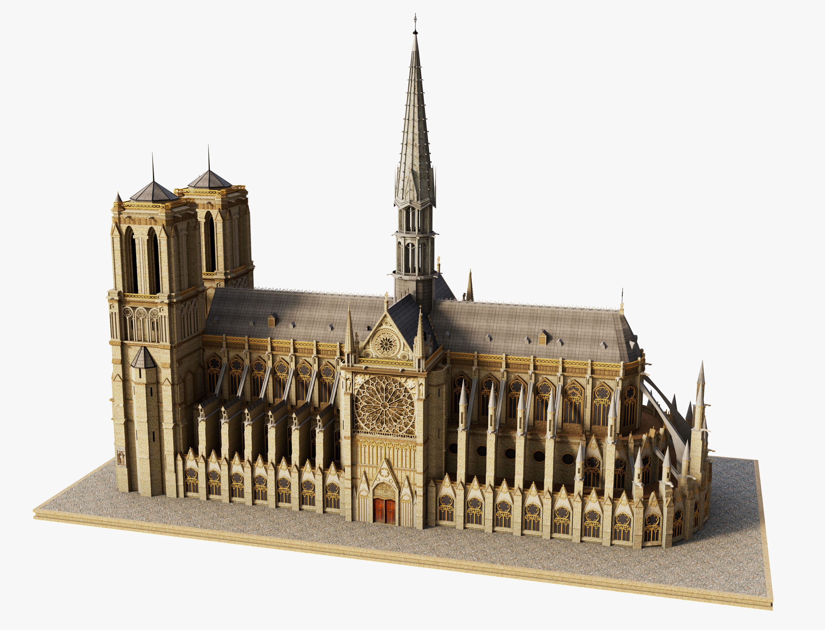 Notre Dame 3D model_2