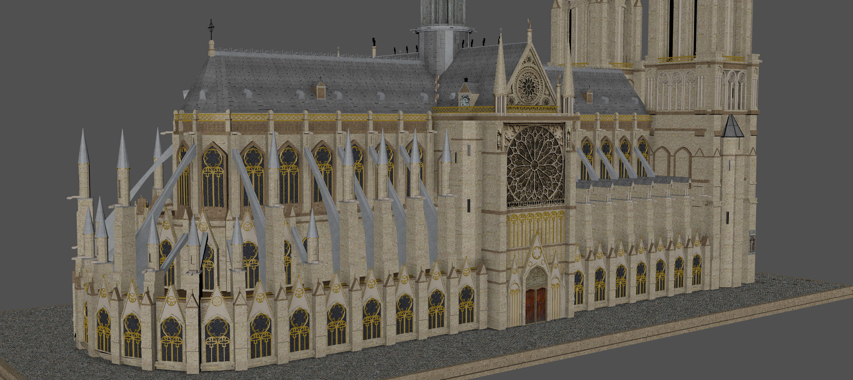 Notre Dame 3D model_6