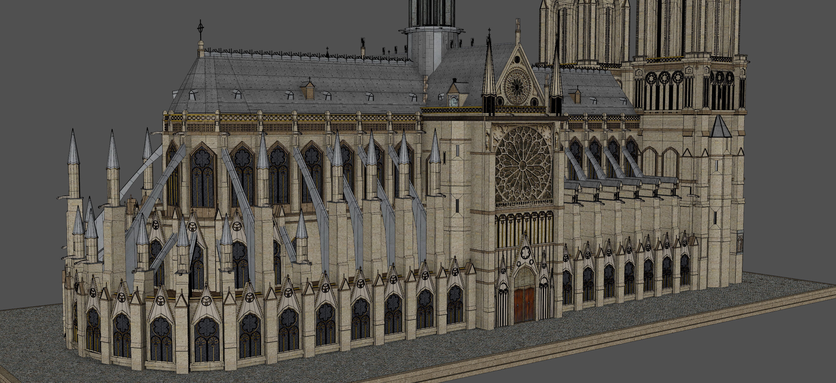 Notre Dame 3D model_7