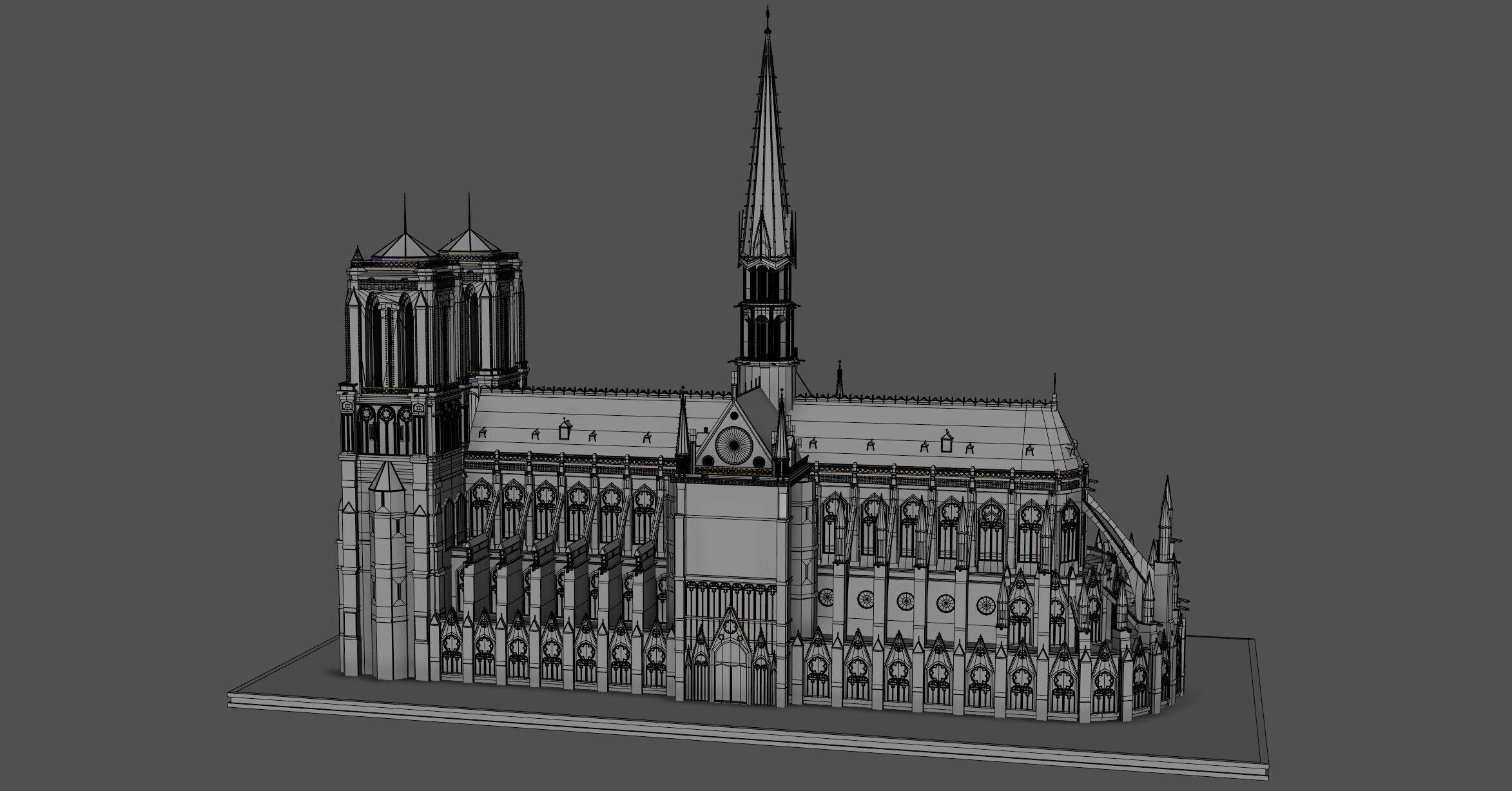 Notre Dame 3D model_10
