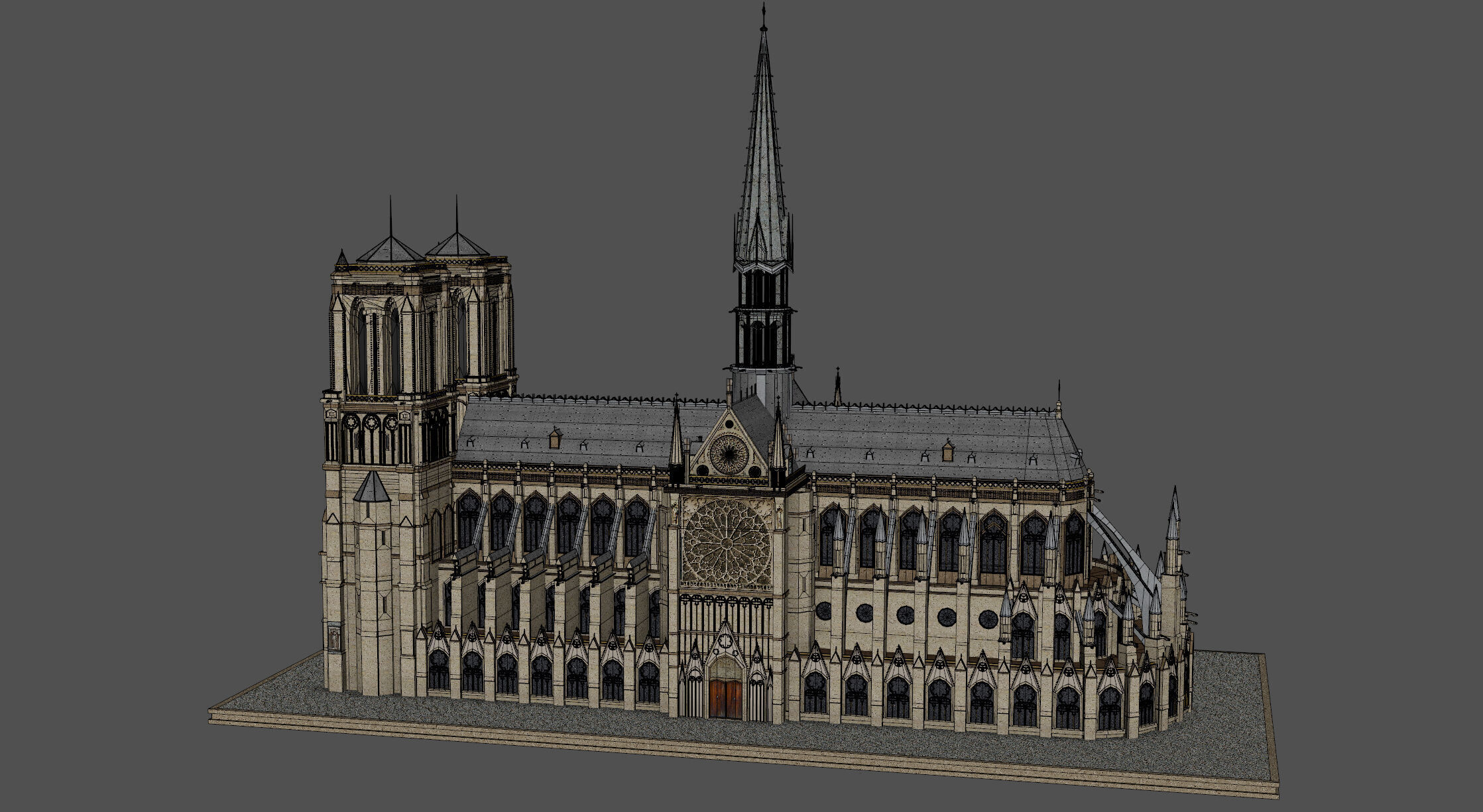 Notre Dame 3D model_9