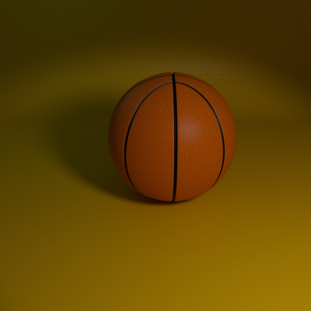  High-Quality 3D Basketball Model 3D model_1