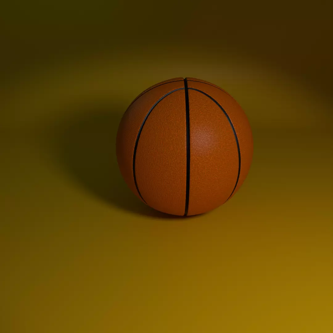 High-Quality 3D Basketball Model 3D model