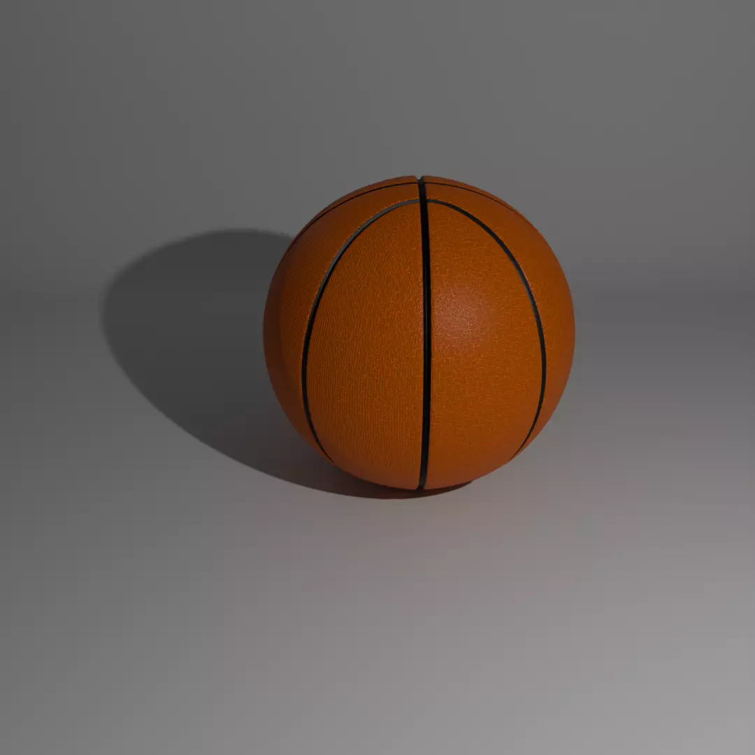  High-Quality 3D Basketball Model 3D model_0