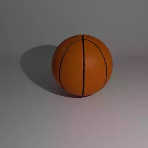  High-Quality 3D Basketball Model 3D model