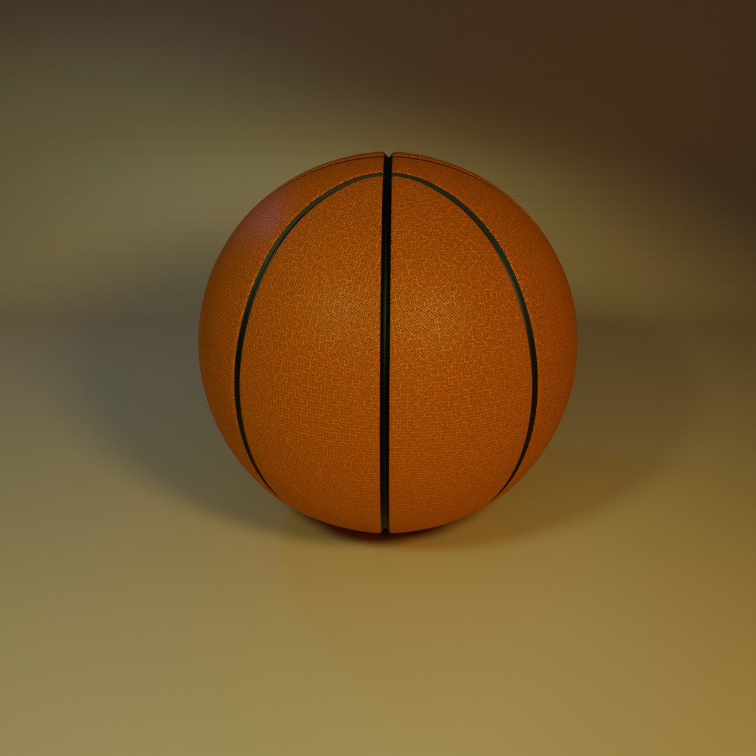  High-Quality 3D Basketball Model 3D model_4