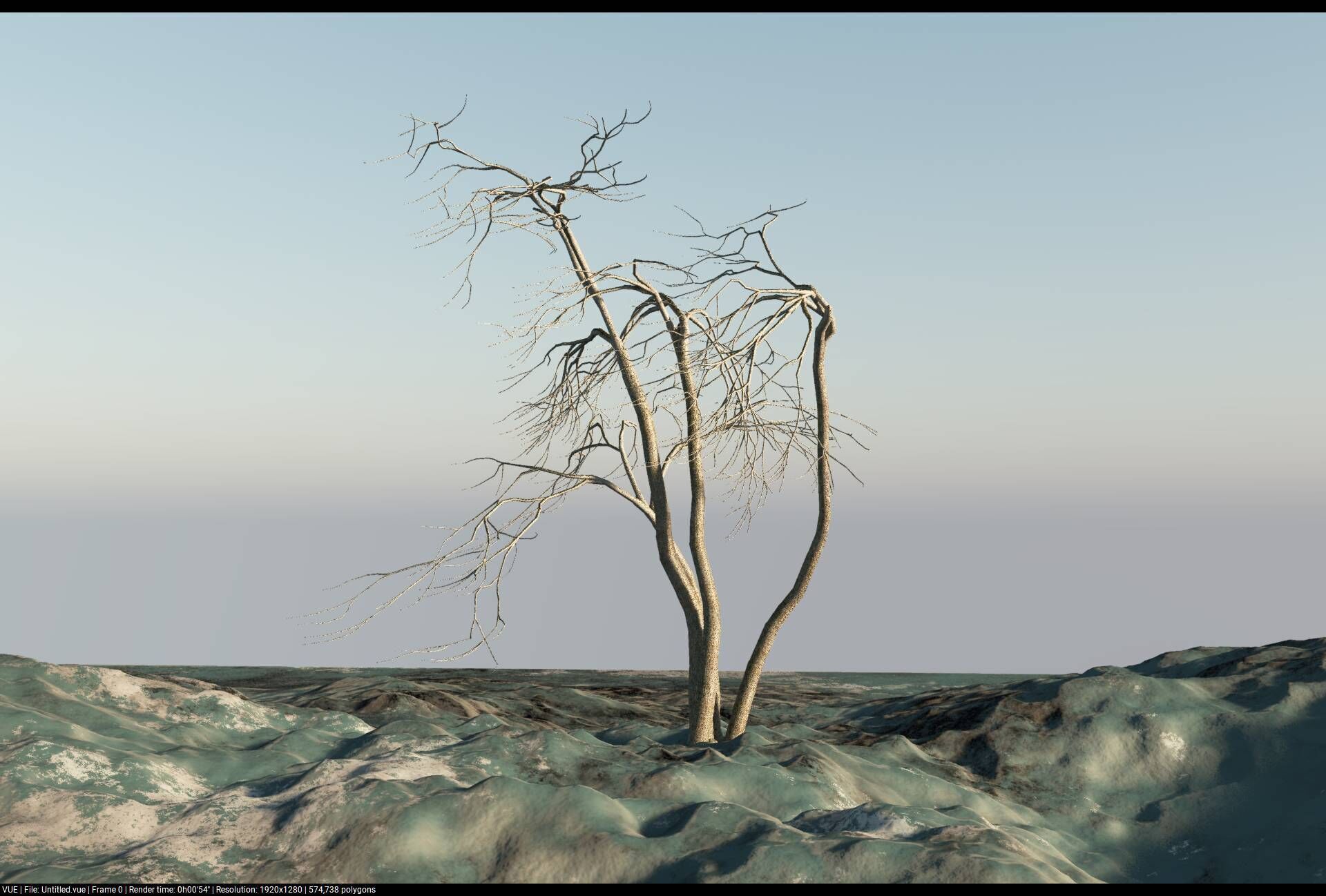 Dry Elements - Plants and terrains - 3D model 3D model_2