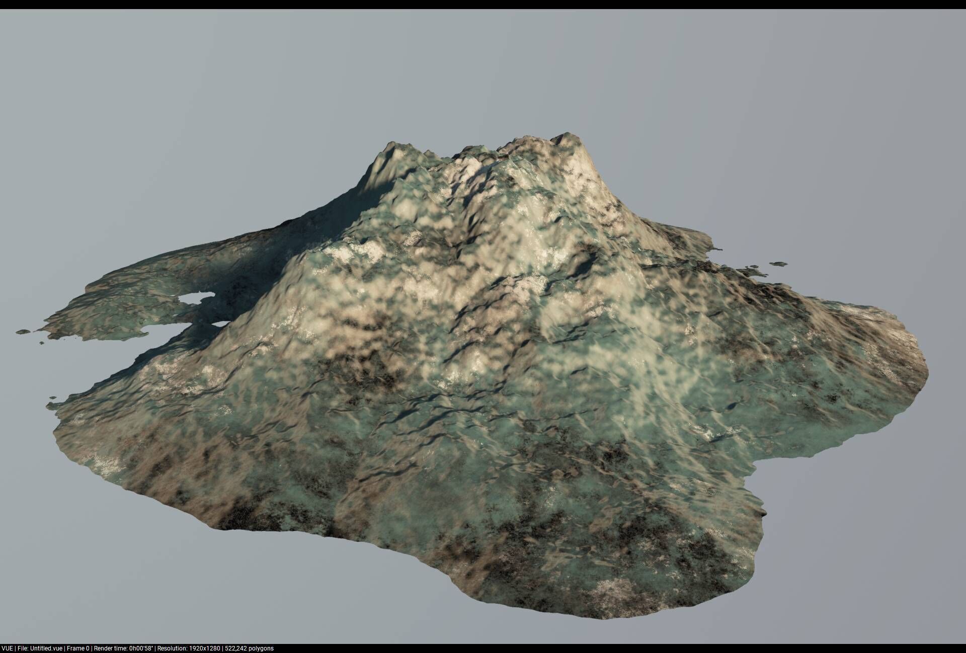 Dry Elements - Plants and terrains - 3D model 3D model_3