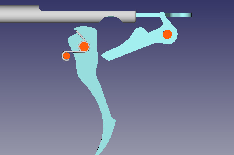 Inverter Vela 85 complete trigger mechanism project 3D model_14