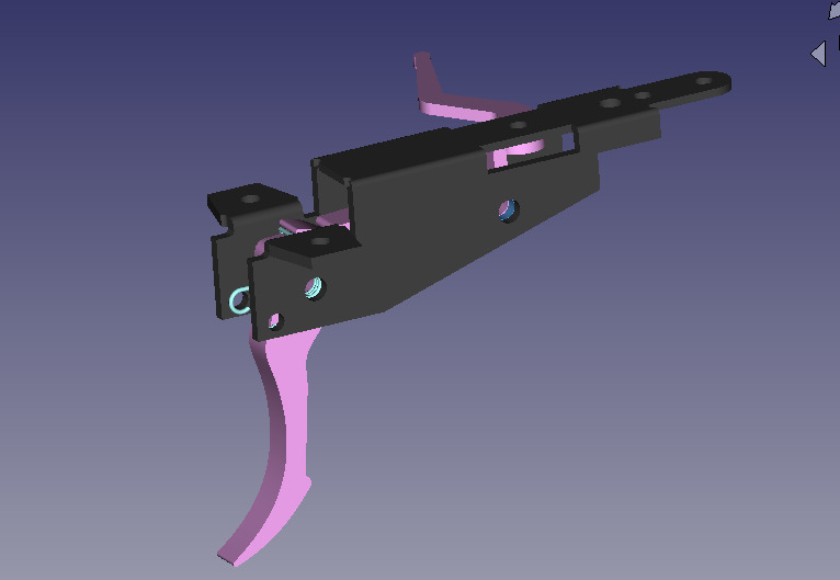 Inverter Vela 85 complete trigger mechanism project 3D model_30