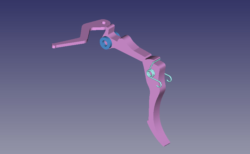 Inverter Vela 85 complete trigger mechanism project 3D model_23