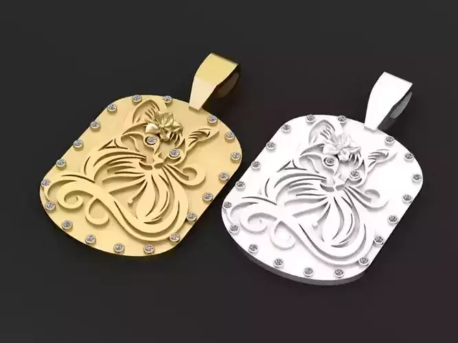 Cat Pendant Design