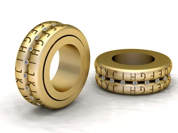 Luxury Puzzle Ring 3D print model