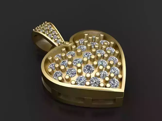 Heart Diamond Pendant