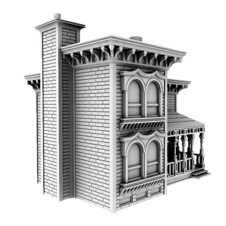 Victorian House model - Anna 3D print model_4