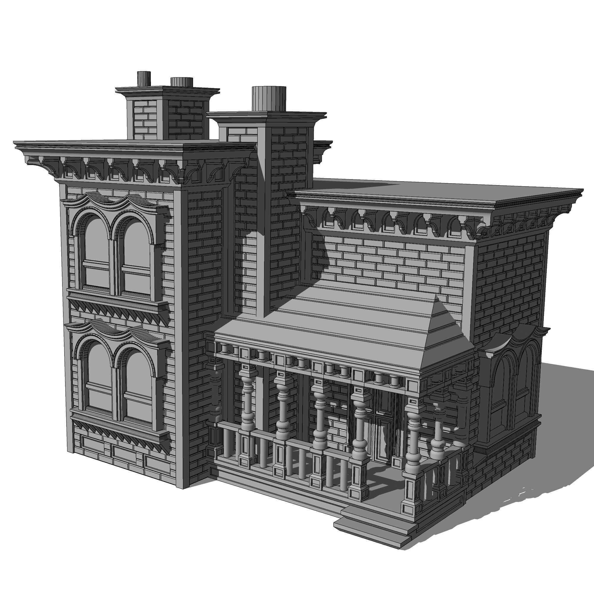 Victorian House model - Anna 3D print model_5
